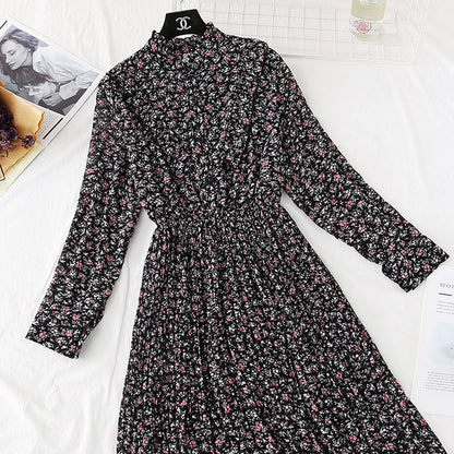 New interior with French retro knee pleated skirt  3961