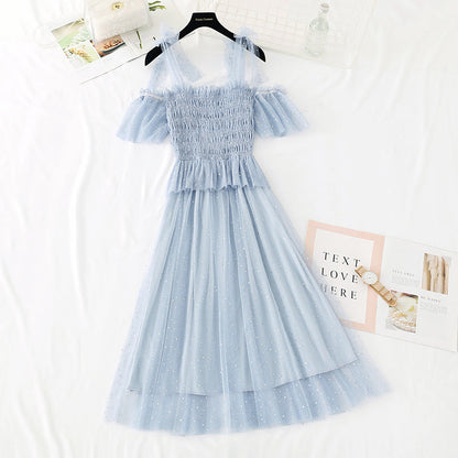 The new waist is slim, French retro skirt  4391