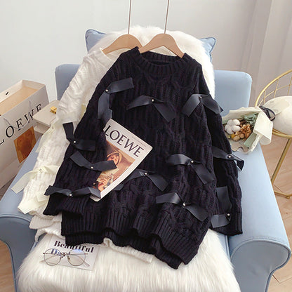 Lazy wind heavy industry sweater with diamond  5005