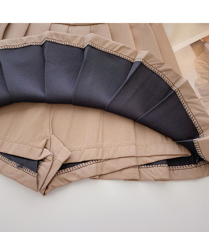 Temperament aging college style high waist A-line skirt  5580