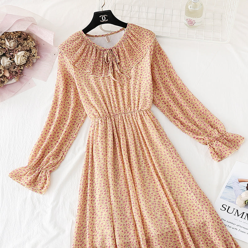 French retro dress sweet Platycodon skirt  3818