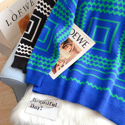 Vintage lazy sweater new sweater  4999