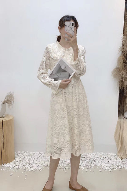 High waist thin first love gentle wind long skirt Sen Department  3871
