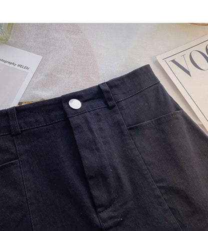 New Korean version of foreign style thin solid color Hip Wrap Skirt  5644