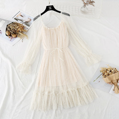 Skirt light mature style temperament foreign fairy super xiansen Department  4032