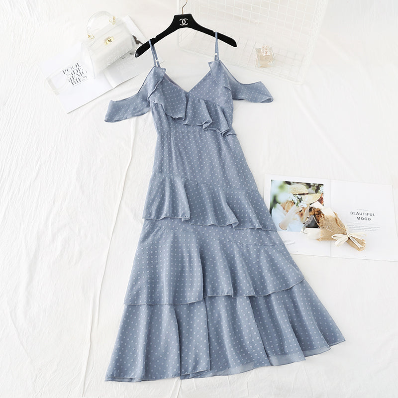 New sexy off shoulder holiday dress Xianqi super xiansen series  4502