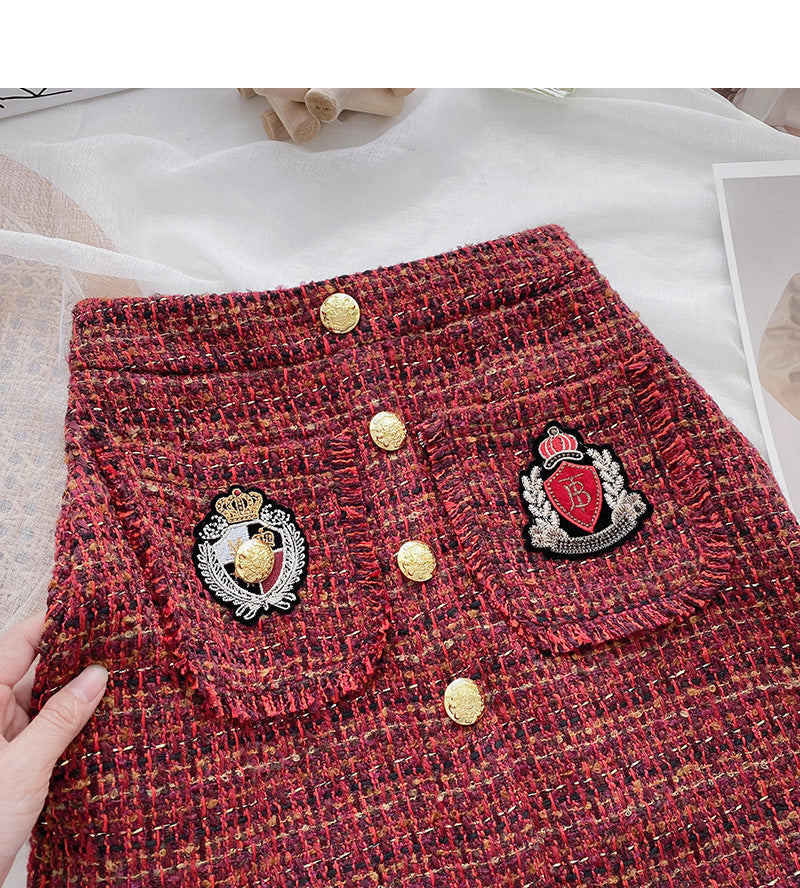 New high waist fashionable retro personalized Hip Wrap Skirt  5568