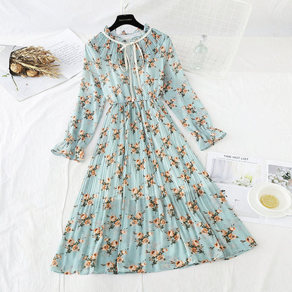 New French retro floral Platycodon grandiflorum skirt  4520