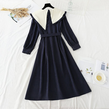 French dress women's irregular large lapel slim skirt  4750
