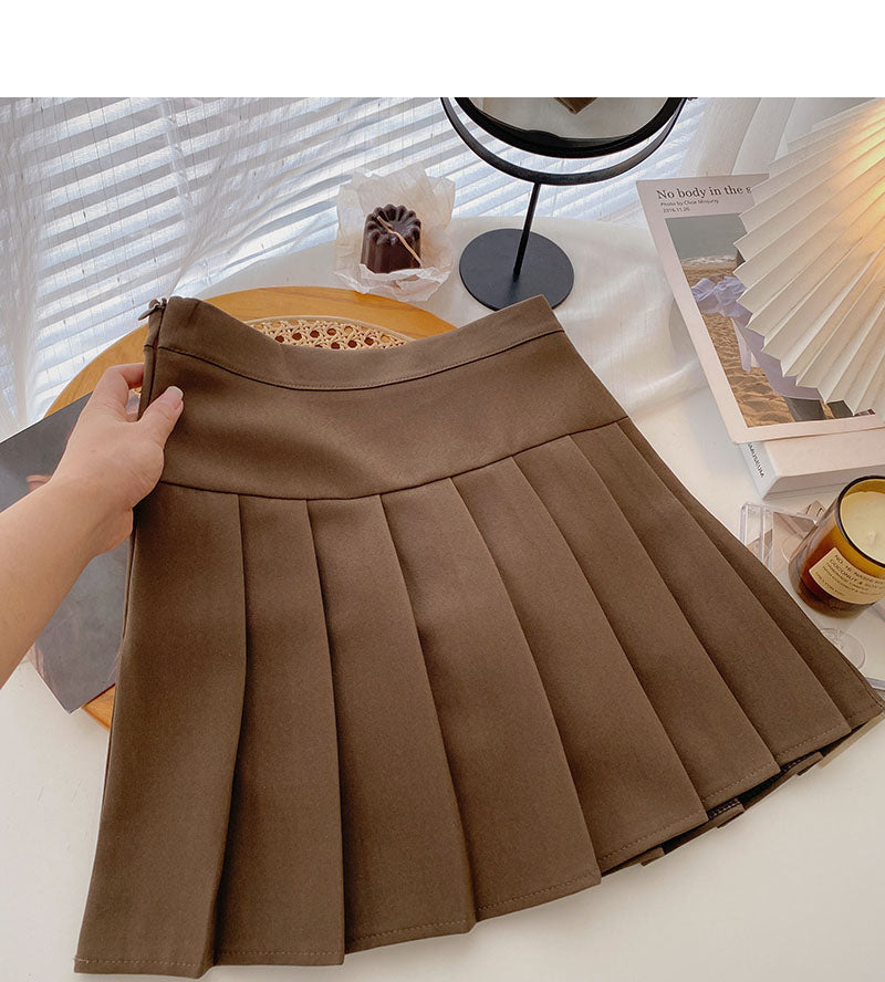 New Korean versatile slim A-line high waist skirt  5386
