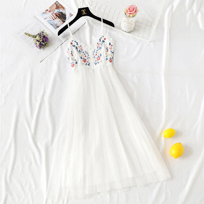 Popular super xiansen embroidered mesh skirt  4099