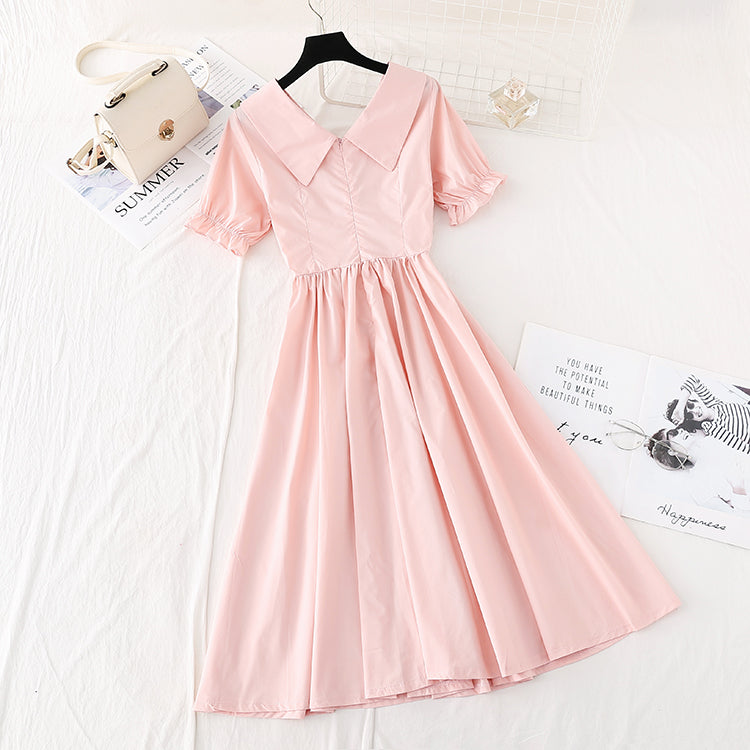 The new French long skirt fairy super fairy series is slim at the waist  4593