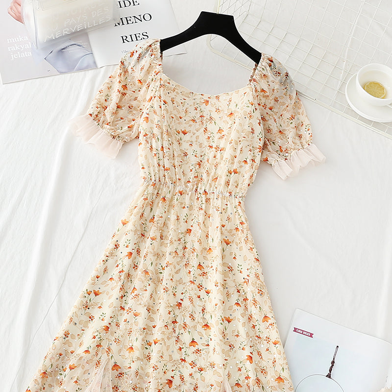 Gentle wind small man Floral Dress  4424