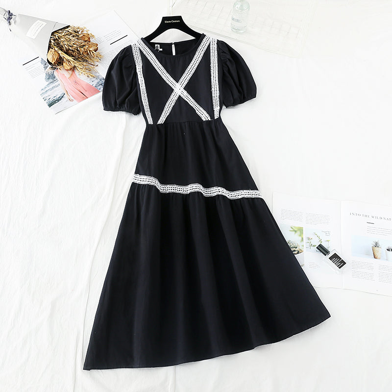 The new waist is slim, and Sen Department is an irregular long skirt  4680