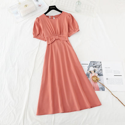 The new waist is slim, goddess style design sense, minority French skirt  4693