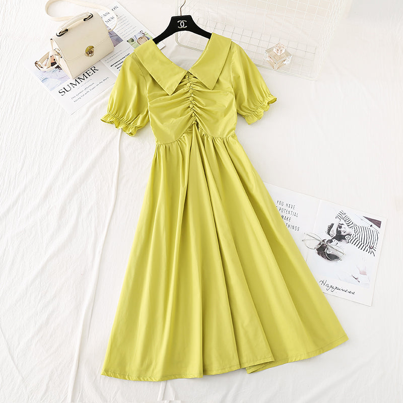 High waist French long skirt fairy super xiansen system shows thin waist 4141