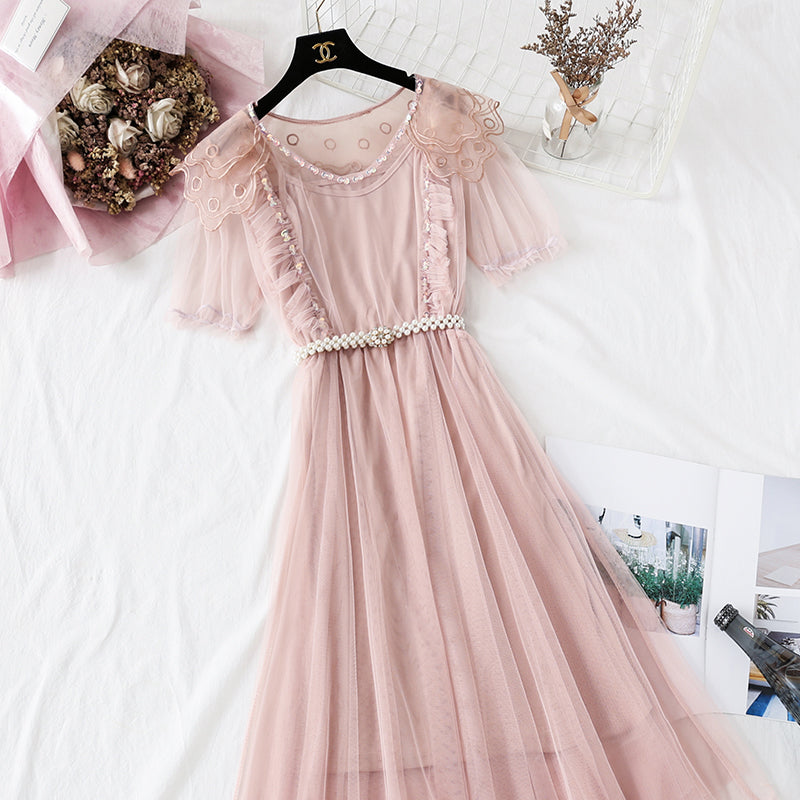 Baby collar wisdom smoked French Platycodon skirt super xiansen series  4342