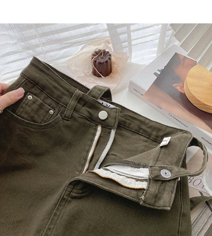 New Korean version versatile personalized bandage high waist A-line skirt  5524