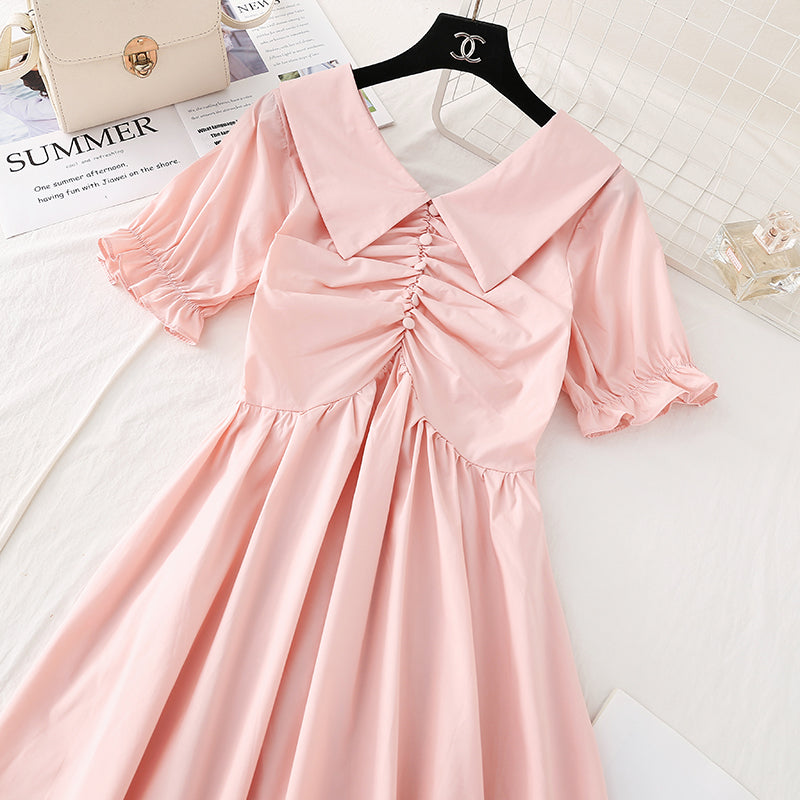 The new French long skirt fairy super fairy series is slim at the waist  4593
