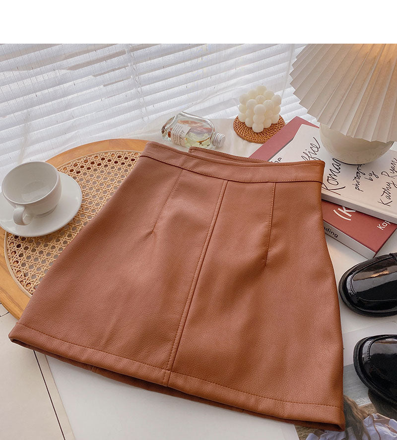 Korean irregular design zipper Hip Wrap Skirt  5517