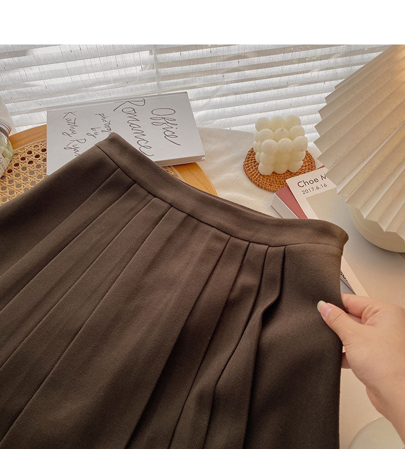 Korean version of high waist and small man, fashionable, thin, hip covering skirt  5447