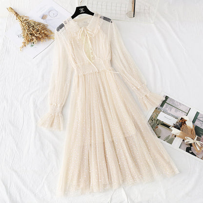 Fairy mesh dress retro colorful stars  3941