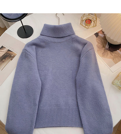 New Korean versatile leisure solid color thin long sleeve top  6127