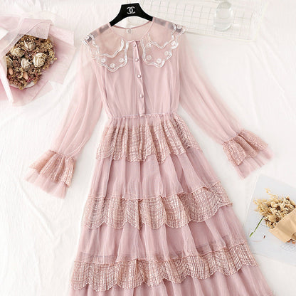 Doll collar fairy super fairy series stem orange cake long skirt  4047