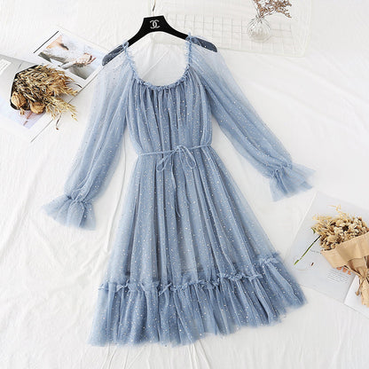 Skirt light mature style temperament foreign fairy super xiansen Department  4032