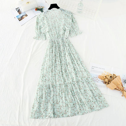 The new waist is slim, and the long skirt fairy is super fairy  4661