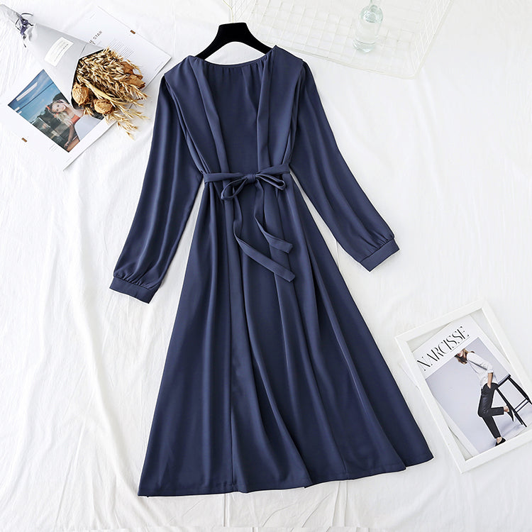 New style slim French retro dress  4551