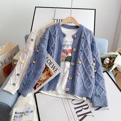 Sen Department sweater coat gentle knitted cardigan  5118