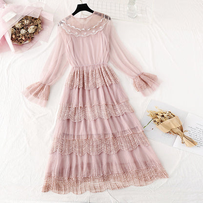Doll collar fairy super fairy series stem orange cake long skirt  4047