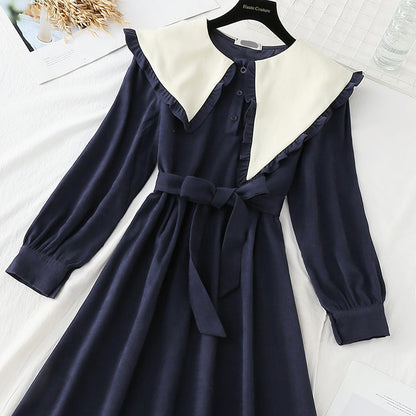French dress women's irregular large lapel slim skirt  4750