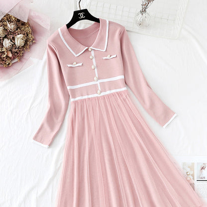 French first love little fragrant wind fairy bottomed skirt  4308