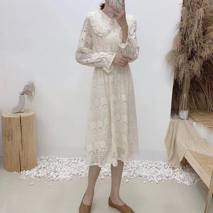 High waist thin first love gentle wind long skirt Sen Department  3871