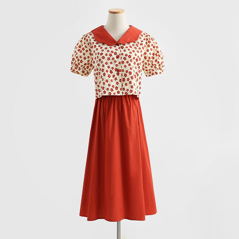 Small fresh suit dress  4288