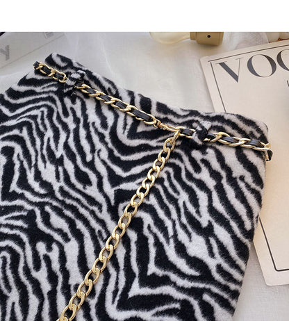Retro chain thin leopard skirt  5490