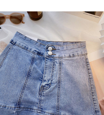 Korean style slim and age reducing Ruffle Skirt  5661