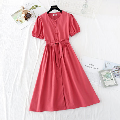 French waist closing skirt with thin temperament  4161