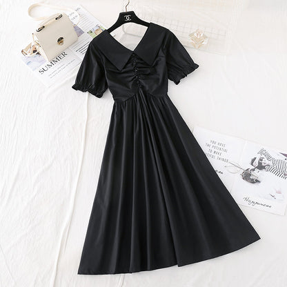 The new French long skirt fairy super fairy series is slim at the waist  4593