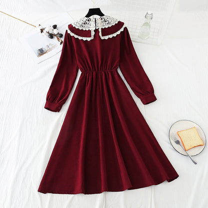 The new waist closing skirt shows a thin temperament  4054