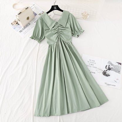 The new French long skirt fairy super fairy series is slim at the waist  4593
