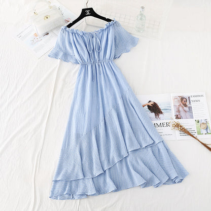 One shoulder cotton linen dress one shoulder cotton linen dress  4139