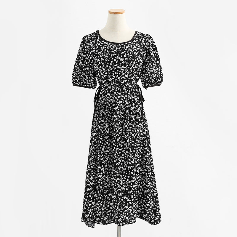 New chiffon dress with slim waist  4279