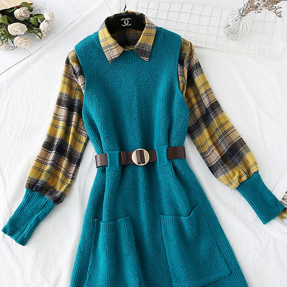 Celebrity xiaoxiangfeng suit dress  4019