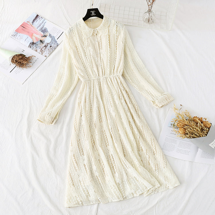 Doll collar long skirt fairy super xiansen temperament  3856