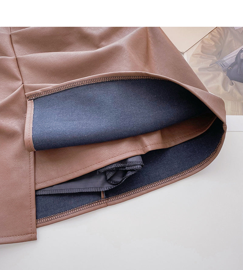 New Korean retro style slim pleated Hip Wrap Skirt  5574