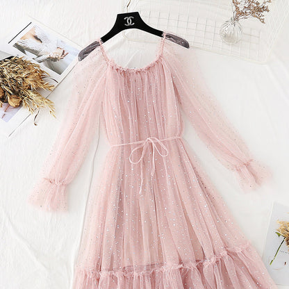 Skirt light mature style temperament foreign fairy super xiansen Department  4032