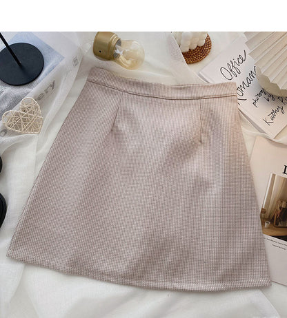 Korean minority temperament shows thin Hip Wrap Skirt  5491